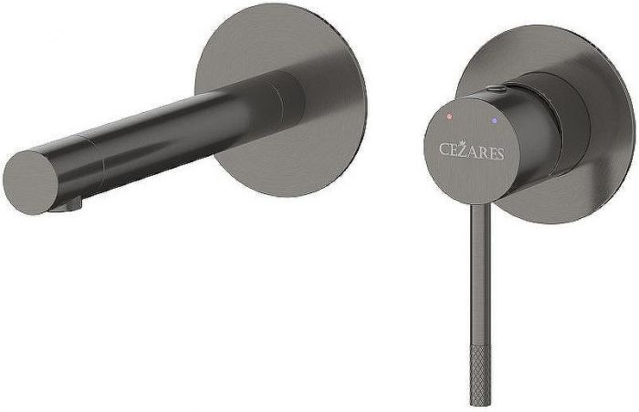 Смеситель для раковины Cezares Relax RELAX-BLI2-2-GM-W0 Оружейная сталь