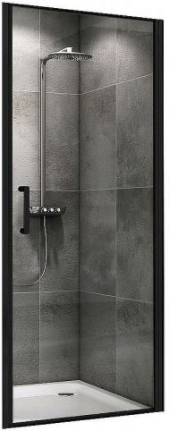 Душевая дверь Abber Sonnenstrand 100 AG04100B профиль Черный стекло прозрачное