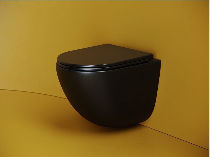 Подвесной унитаз CERAMICANOVA Vogue Торнадо безободковый CN4008TMB