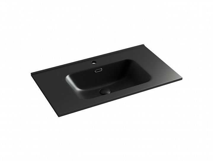 Умывальник CERAMICANOVA Element накладной прямоугольный (цвет Черный Матовый) CN7005MB