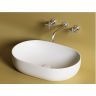 Умывальник CERAMICANOVA Element чаша накладная овальная (цвет Белый Матовый) CN6047MW