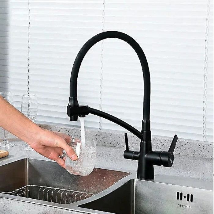 Смеситель для кухни Gappo G4398-16 Черный матовый