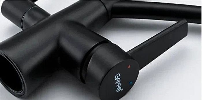 Смеситель для кухни Gappo G4398-16 Черный матовый