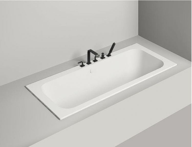 Ванна из искусственного камня Salini Orlanda Axis 190х80 103221M Белая матовая