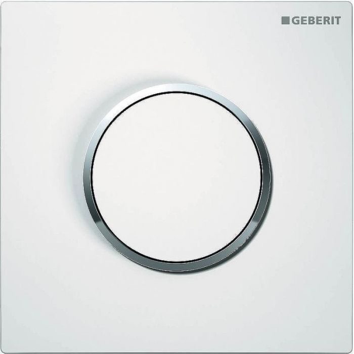 Клавиша смыва Geberit HyTouch Sigma 10 116.015.KJ.1 белая/обод глянцевый хром