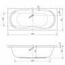 Универсальный установочный комплект для 3-й панели прямоугольной акриловой ванны CEZARES AMALFI, ARENA, ARNO, PLANE MINI
