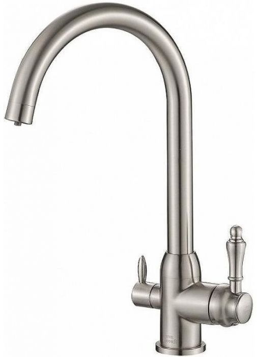Смеситель для кухни ZorG Steel Hammer SH723SATIN Сатин