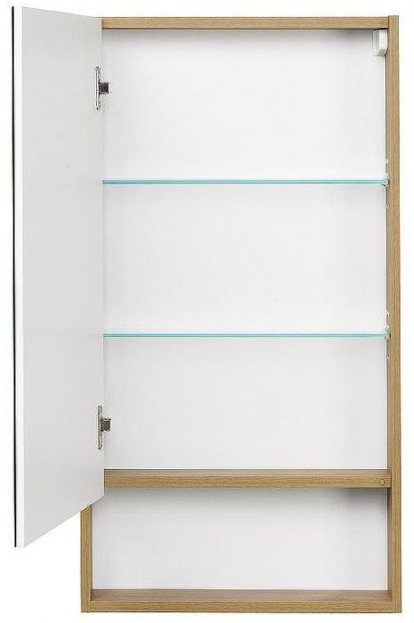 Зеркальный шкаф Aquaton Сканди 45 1A252002SDZ90 Белый Дуб рустикальный