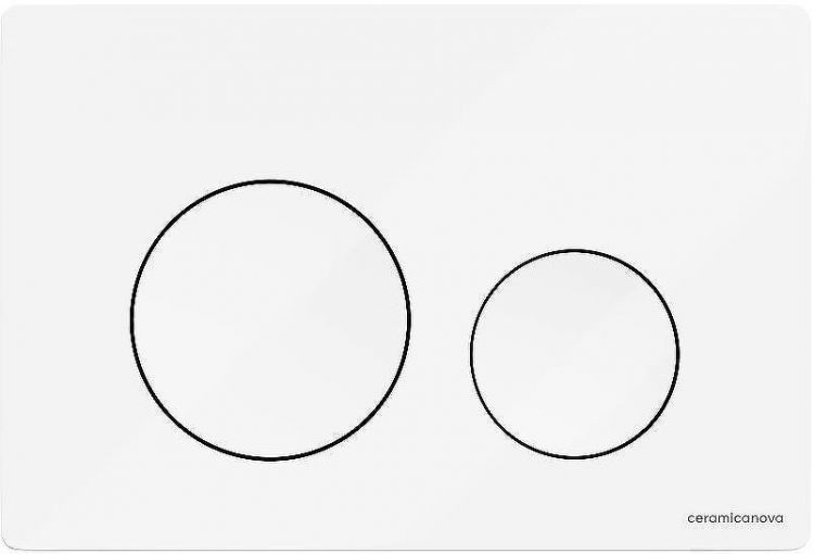 Клавиша смыва Ceramicanova Balance Circle CN12-001W Белая глянцевая