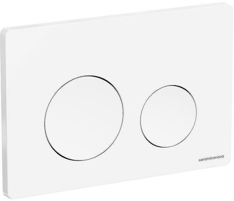 Клавиша смыва Ceramicanova Balance Circle CN12-001W Белая глянцевая