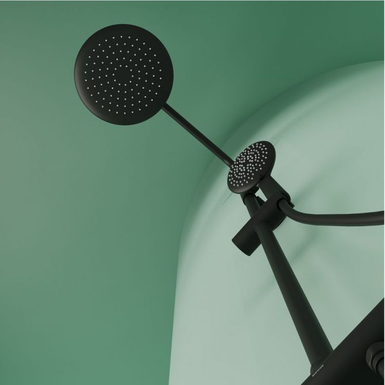 Душевая система Sancos Game с термостатом черный,SC3002MB