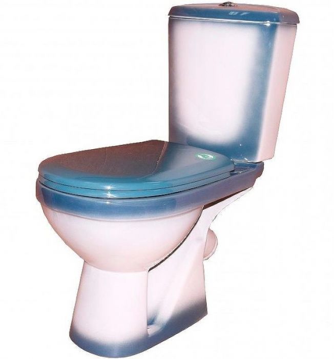 Унитаз компакт Rosa Комфорт 4620008191003 Зеленый декор с бачком и сиденьем