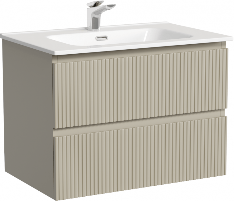 Тумба подвесная SANCOS Snob T 690х445х500, c двумя ящиками оснащенными доводчиками, Beige Soft ,SNT70CE