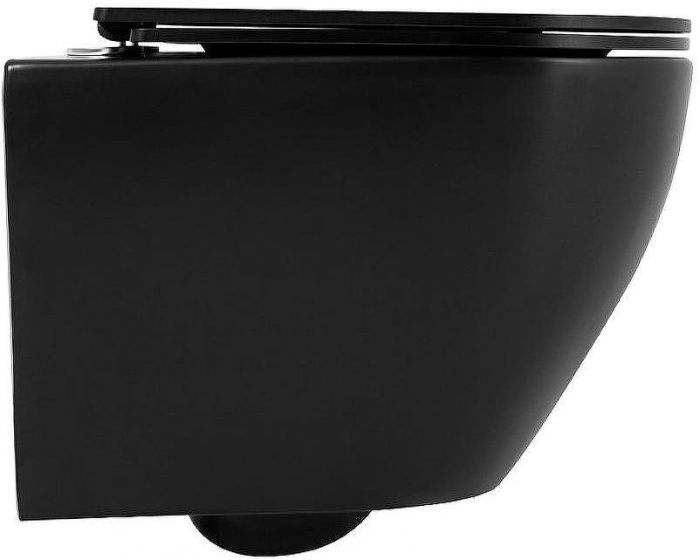 Унитаз BelBagno Colorato BB062CHR-MB подвесной Черный без сиденья