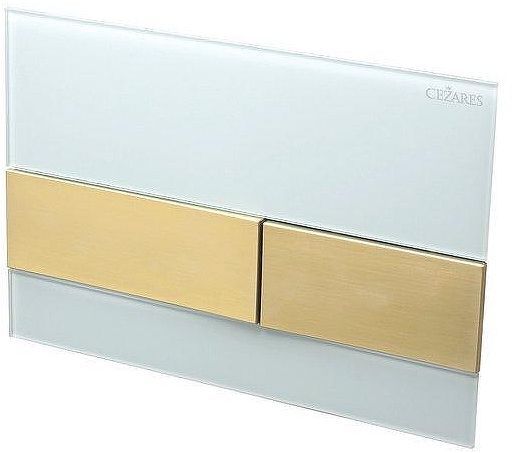 Клавиша смыва Cezares Lux LUX-GB-1-BORO цвет Белый Золото