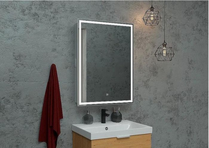 Зеркальный шкаф Континент Allure LED 60 R МВК005 с подсветкой Белый