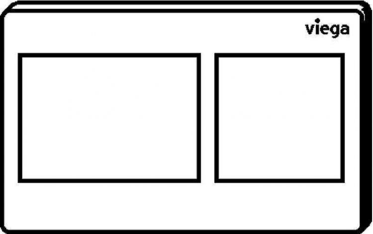Инсталляция Viega Prevista Dry 8524.14 792596 для унитаза с клавишей смыва Хром
