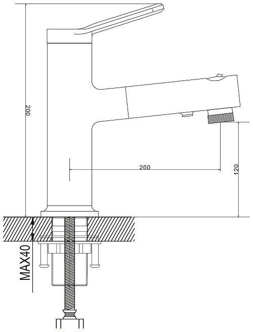 Смеситель для раковины Raffine F281 цвет Хром