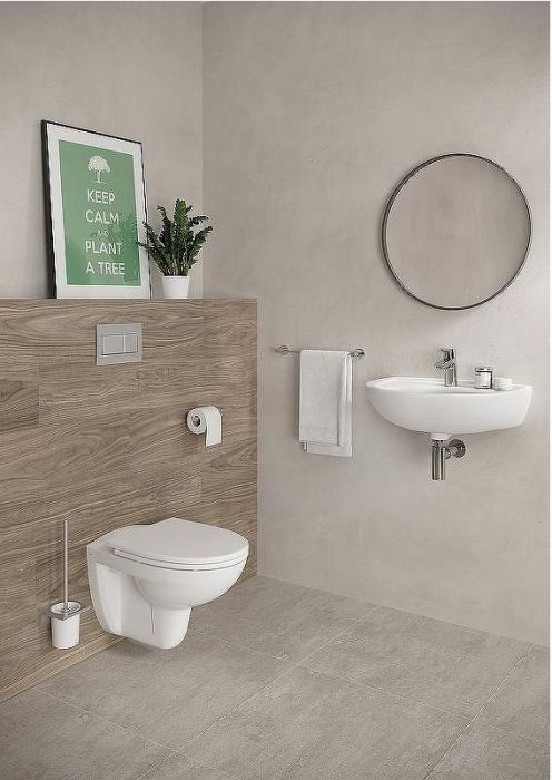 Комплект унитаза с инсталляцией Vitra Normus L-box 9773B003-7206 с сиденьем Микролифт и клавишей смыва Хром глянцевый