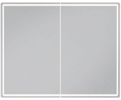 Зеркальный шкаф Vigo Geometry Comfort 100 222 с подсветкой цвет Белый