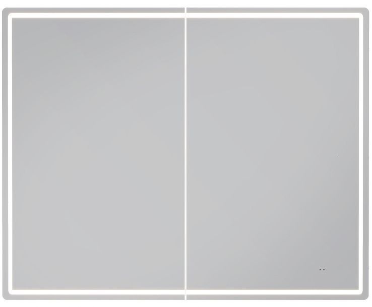 Зеркальный шкаф Vigo Geometry Comfort 100 222 с подсветкой цвет Белый