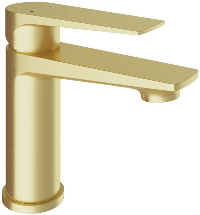 Смеситель для раковины S AQUEDUTO LINHA, шлифованное золото (LIN0150)