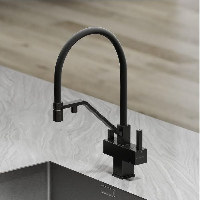 Смеситель для кухни Sancos Loro SC4007MB Черный матовый