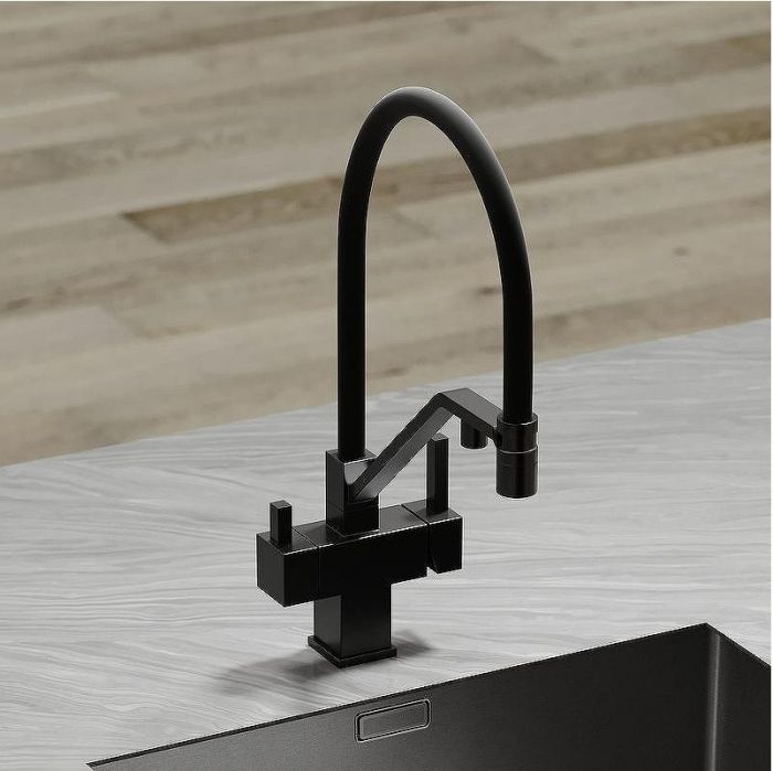 Смеситель для кухни Sancos Loro SC4007MB Черный матовый