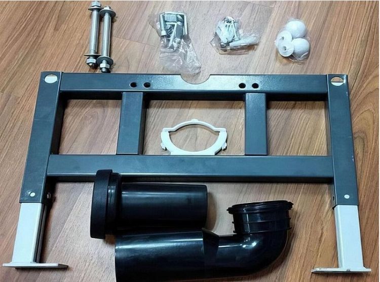 Инсталляция SantiLine SL-06 для подвесного унитаза цвет Черный