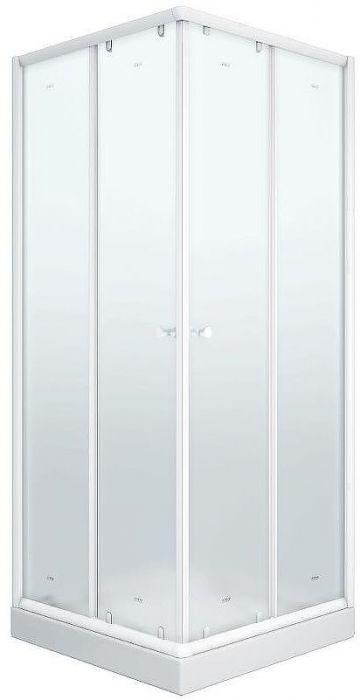Душевой уголок Parly 80x80 ZFQ81 профиль Белый стекло матовое