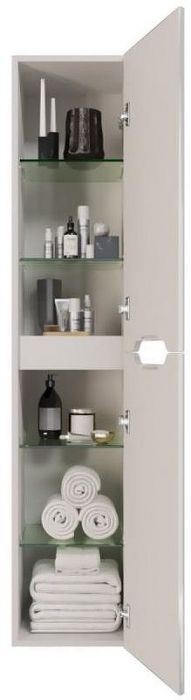 Шкаф пенал Dreja QL 35 99.0009 подвесной Белый глянец