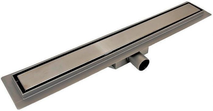 Душевой лоток Esbano Meta 60 M-TILE-60GM ESTRMETTILE60GM с решеткой Оружейная сталь / под плитку