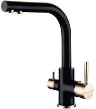 Смеситель для кухни Paulmark Essen Es213011-401BR Антрацит Бронза