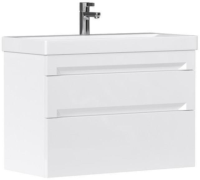 Тумба под раковину Equil Corner 80 tpCRNR80.2Y-06 подвесная цвет Белый