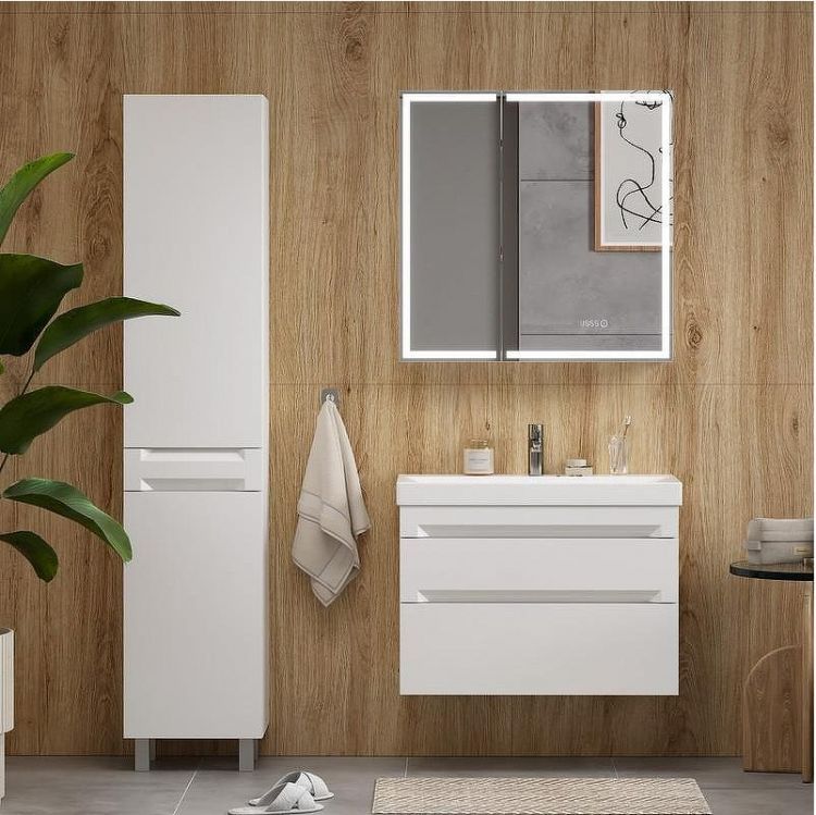 Тумба под раковину Equil Corner 80 tpCRNR80.2Y-06 подвесная цвет Белый