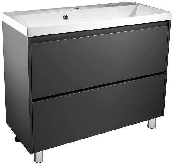 Тумба под раковину Stella Polar Борнео 100 SP-00001458 цвет Графит матовый