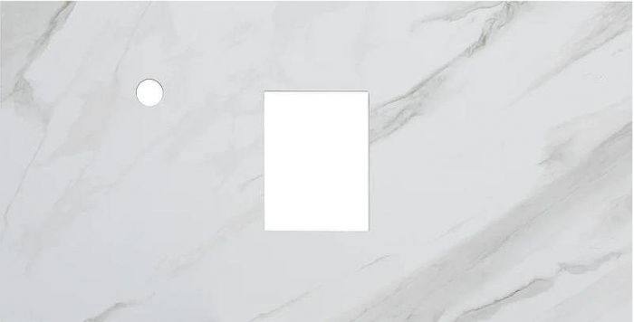 Комплект мебели для ванной STWORKI Эстерсунд 90 460326 подвесной Белый матовый Монте тиберио