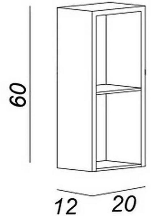 Полка Cezares 20 53133 Bianco lucido