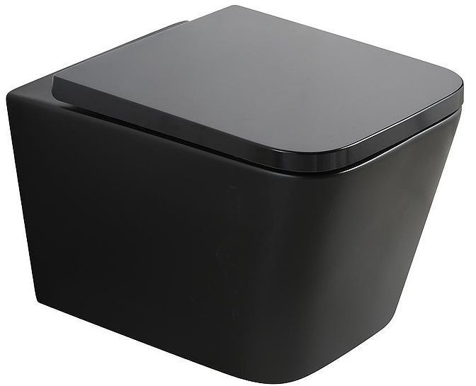 Унитаз Veconi Pulo VPU-51TB подвесной цвет Черный матовый с сиденьем Микролифт Унитаз Veconi Pulo VPU-51TB подвесной цвет Черный матовый с сиденьем Микролифт