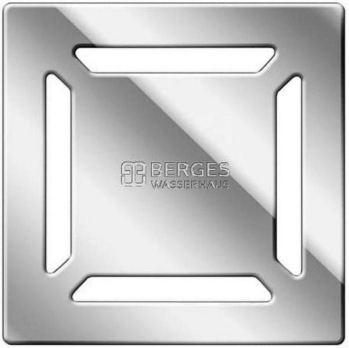 Душевой трап Berges Platz Norma 100x100 091158 с решеткой Хром