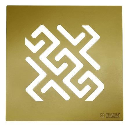 Душевой трап Berges Platz Antik 150х150 094161 с решеткой цвет Бронза