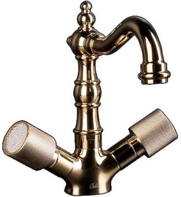 Смеситель для раковины Boheme Royal Cristal 292-Royal Золото