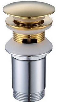 Донный клапан Caprigo Parts 99-534-BRG click-clack Золото матовое