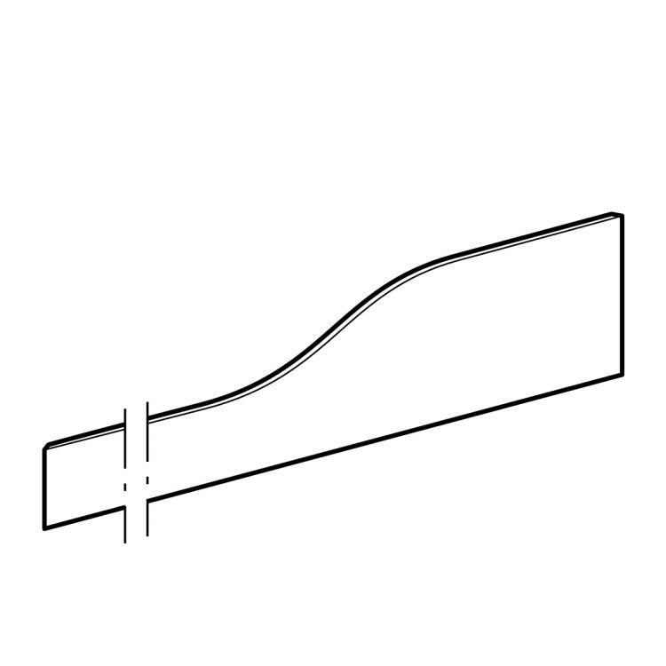 Декоративная панель Geberit Bambini (фронтальная) для детской раковины, под три смесителя, нижняя раковина слева, Varicor®: цвет красный no. 227