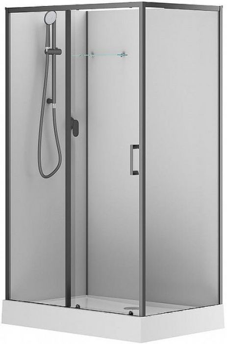 Душевая кабина Aquanet Passion EVO Black 120х80 L 282012 без гидромассажа