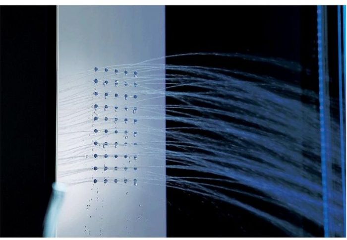 Душевая кабина Orans 130x130 89106b0 с баней профиль Черный задние стенки Черные