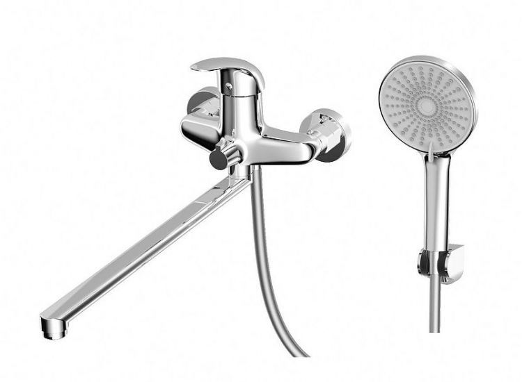 Смеситель для ванны AWP Suna S1051C универсальный цвет Хром Смеситель для ванны AWP Suna S1051C универсальный цвет Хром