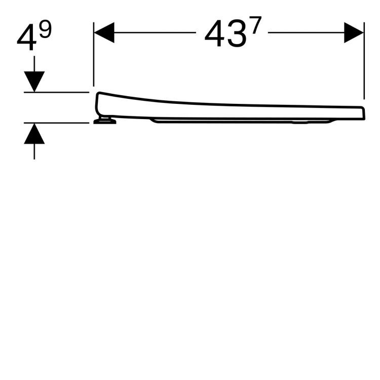 Сиденье для унитаза антибактериальное Geberit Acanto, 500.605.01.2 Сиденье для унитаза антибактериальное Geberit Acanto, 500.605.01.2