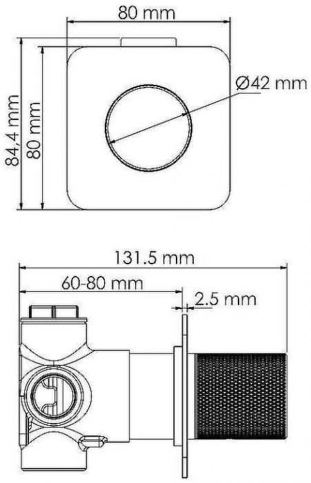 Переключатель потоков WasserKRAFT Mosel A293 Хром