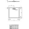 Акриловый поддон для душа Ideal Standard Ultraflat New 90х90 T446701 Белый